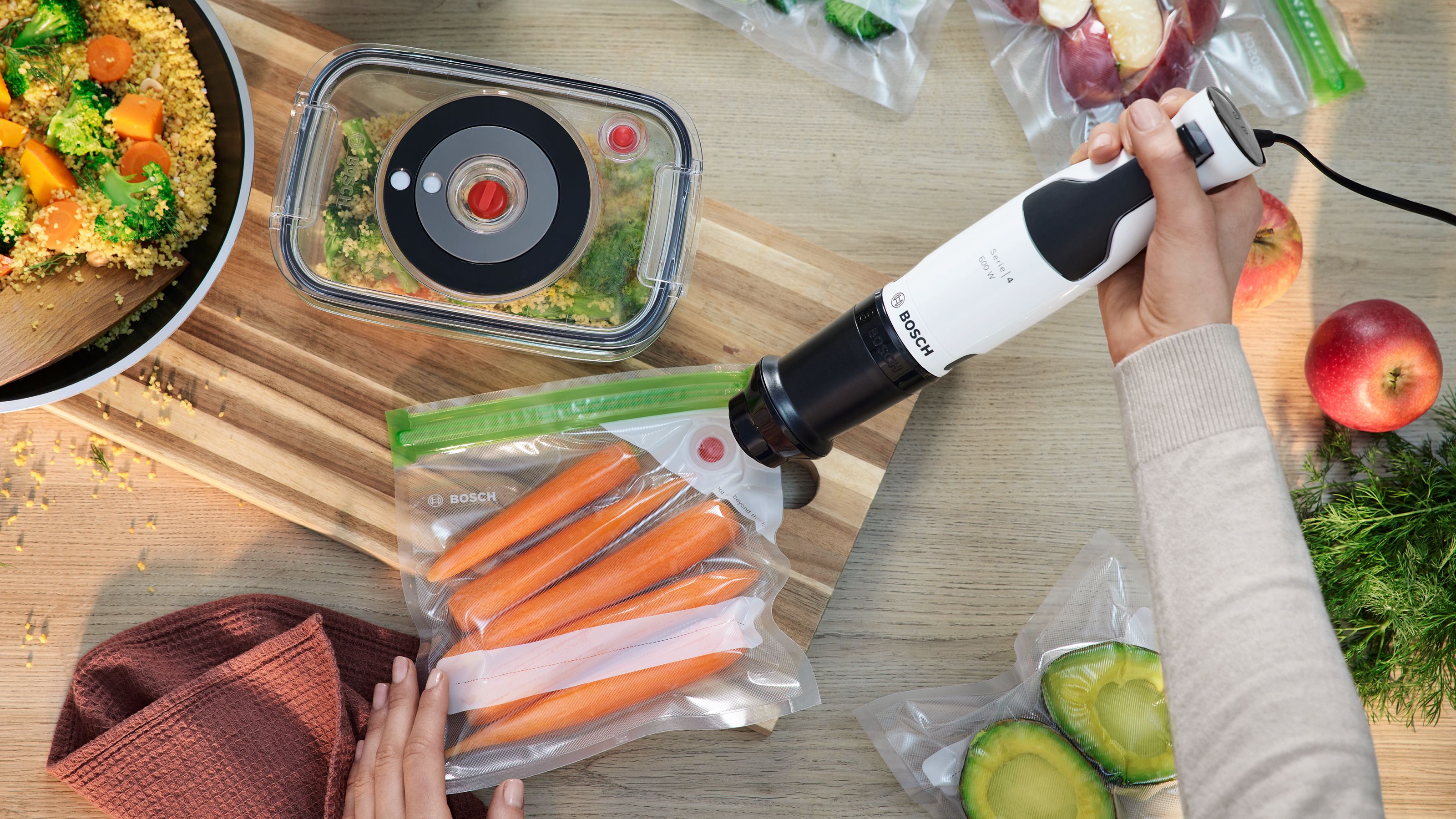 Bosch SDA Stabmixer ErgoMaster,Serie4 MSM4W220 ws/gr