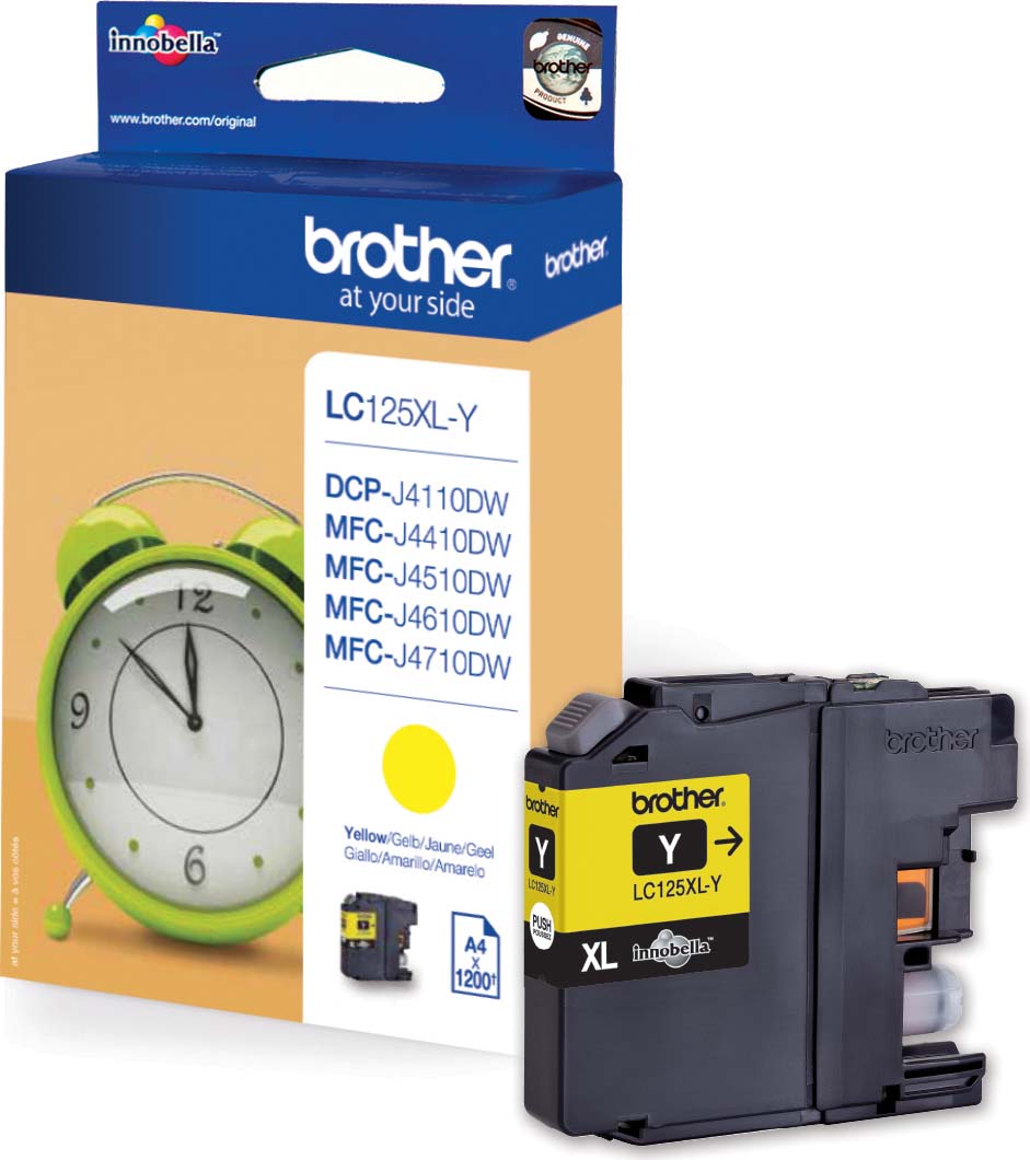 Brother Tintenpatrone XL yellow groß LC-125XLY