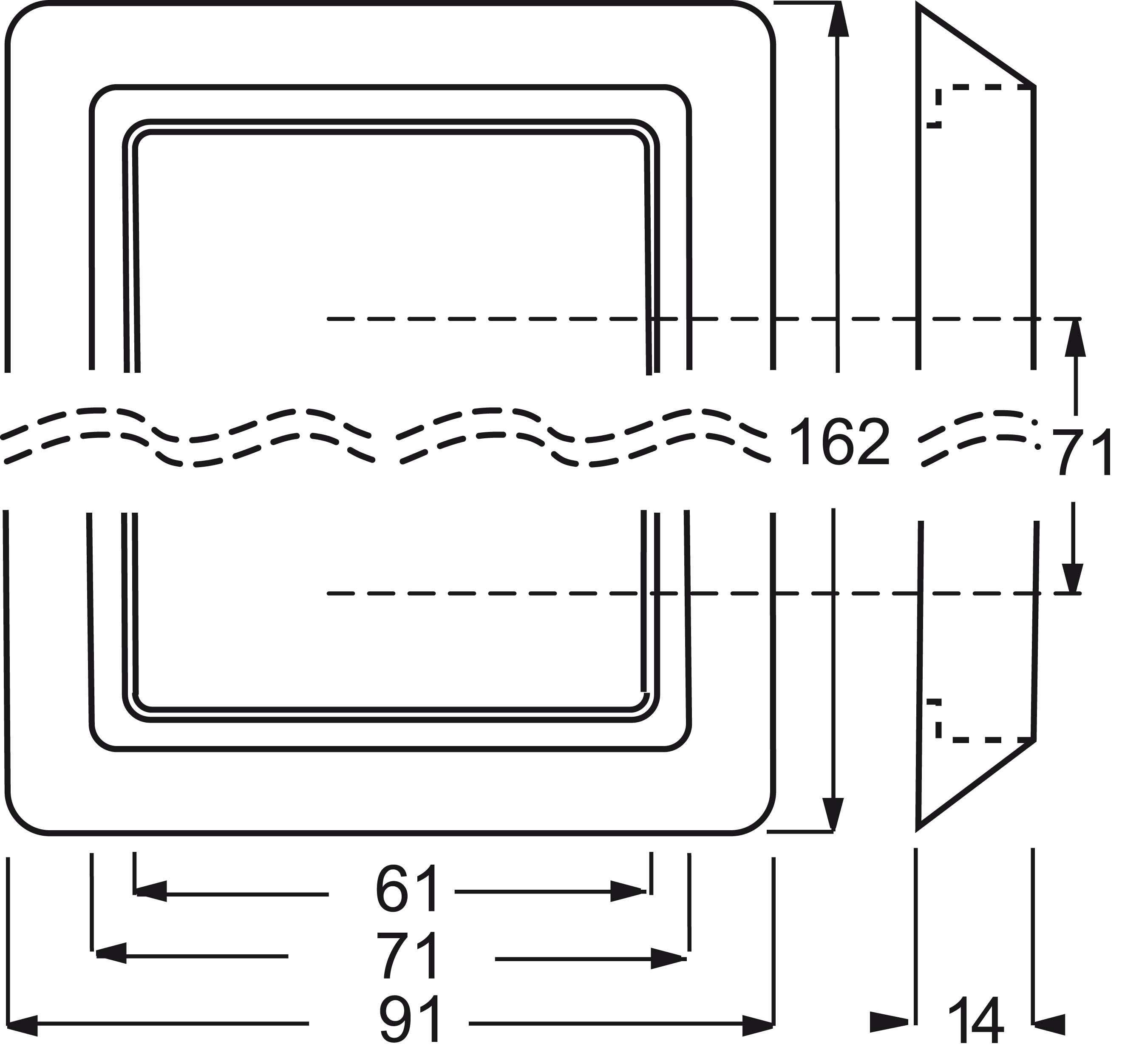 Busch-Jaeger Rahmen 2-fach braun, UP, Allwetter 2102-31