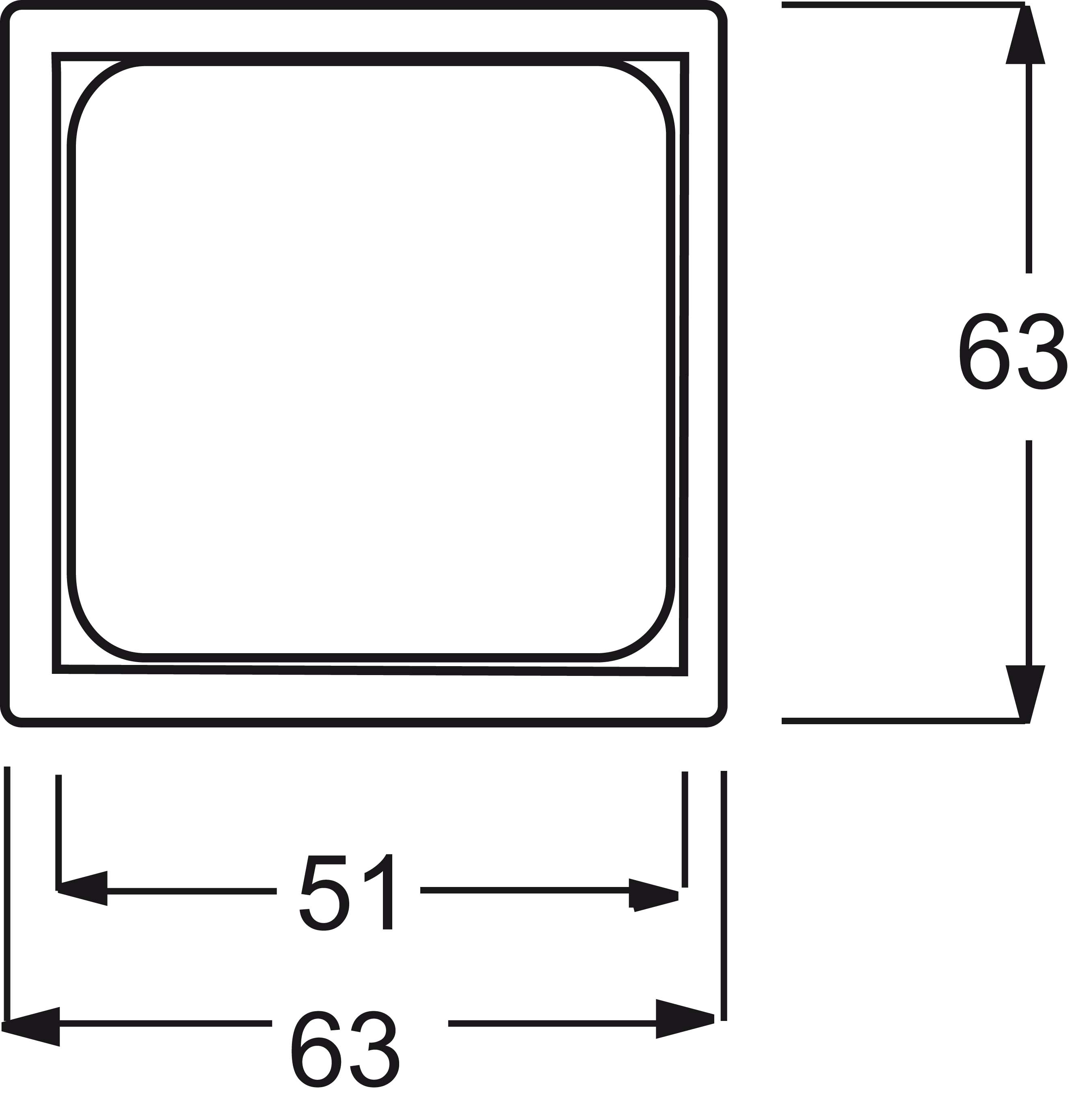 Busch-Jaeger Zentralscheibe anth 50x50,f.TAE-Einsatz 1746/10-81