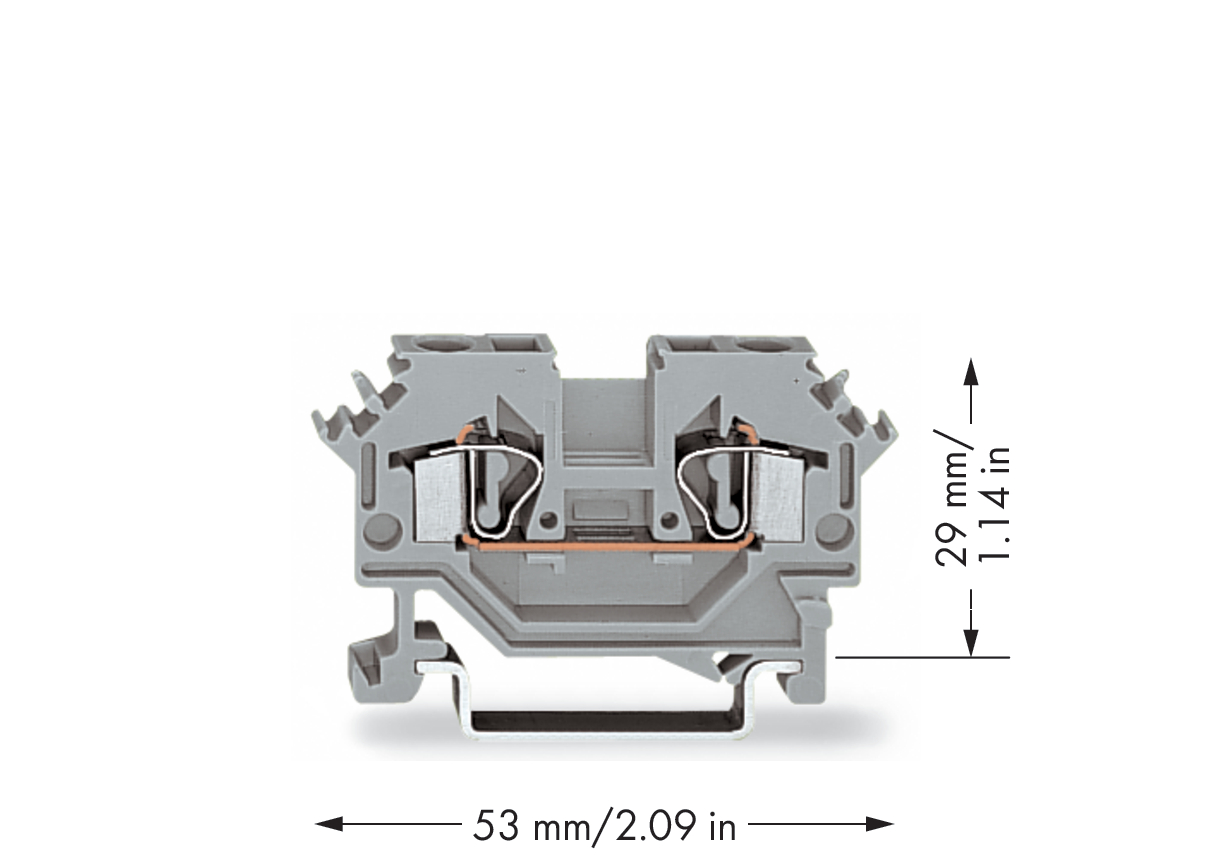 WAGO GmbH & Co. KG Durchgangsklemme 0,08-4mmq grau 281-601