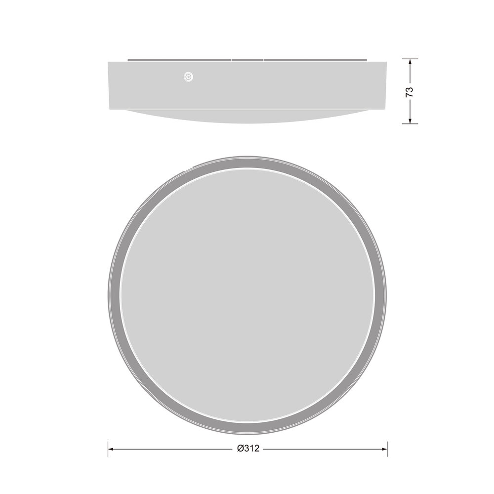 Ledvance LED-Wand-u.Deckenleuchte ML, MC, Sensor, sw BLKHRDS.300P18WCPSBK