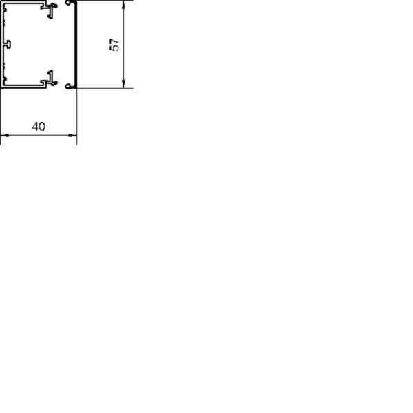2 M Tehalit Leitungsführungskanal B60xH40mm LF 400600 lgr