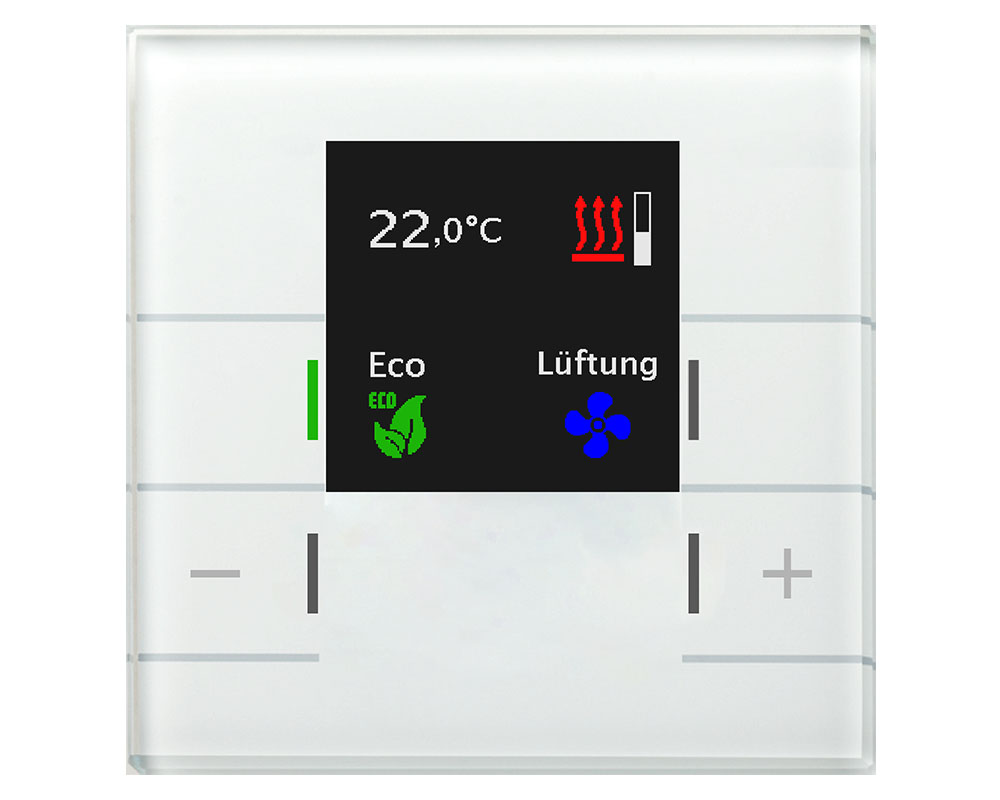 MDT technologies Glas Raumtemperaturregler Smart, ws SCN-RTRGW.02