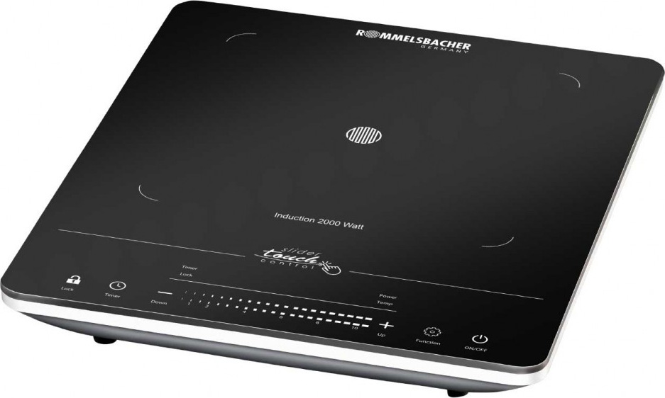 Rommelsbacher Induktion Einzelkochplatte Slim Slider Glasker. CT 2020/IN