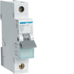 Hager Leitungsschutzschalter 1pol. B-10A, 6kA MBN110