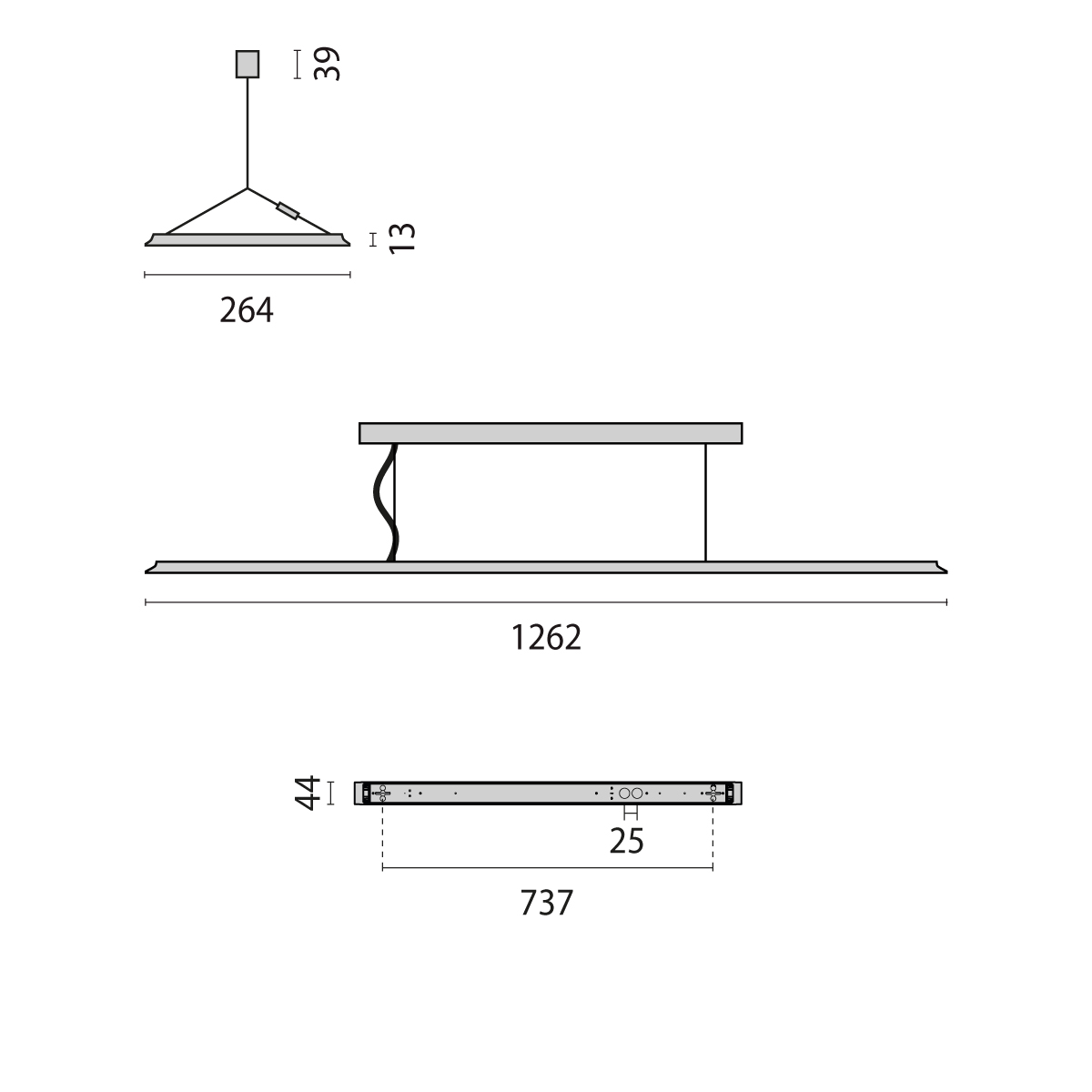 Performance in Light LED-Pendelleuchte 840, DALI 3111596