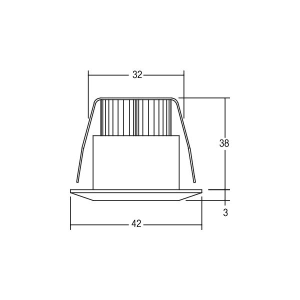 Brumberg Leuchten LED-Lichtpunkt 1W 3000K IP44 12070253