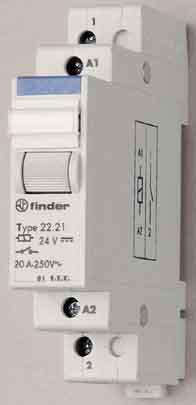 Finder Installationsrelais 1S/1Ö 20A 230VAC 22.23.8.230.4000