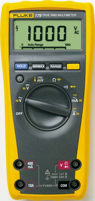 Fluke Echteffektiv-Multimeter m.Kapzität+Frequenz FLUKE-179 EGFID