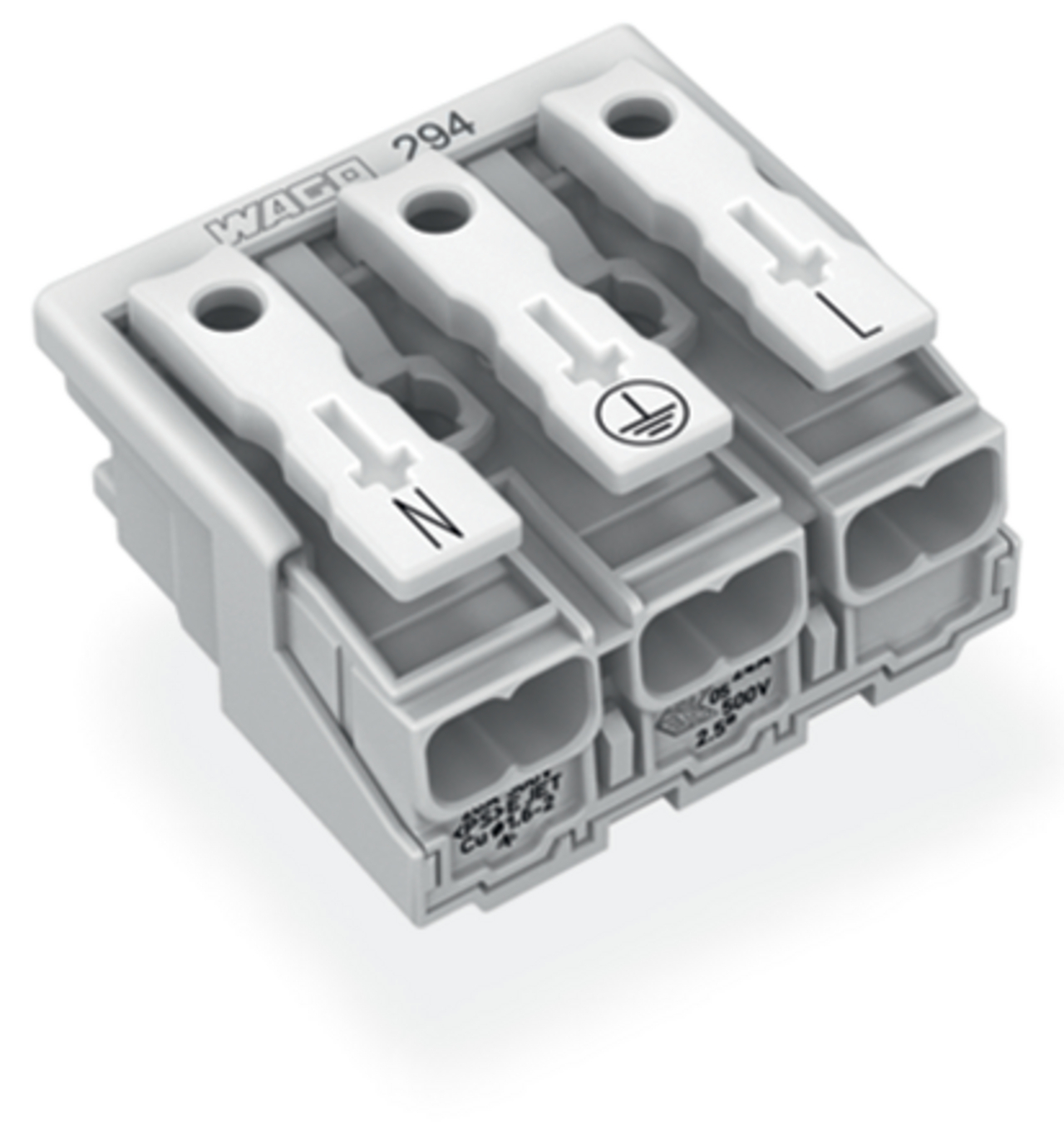 WAGO GmbH & Co. KG Netzanschlussklemme 3-polig 294-5013