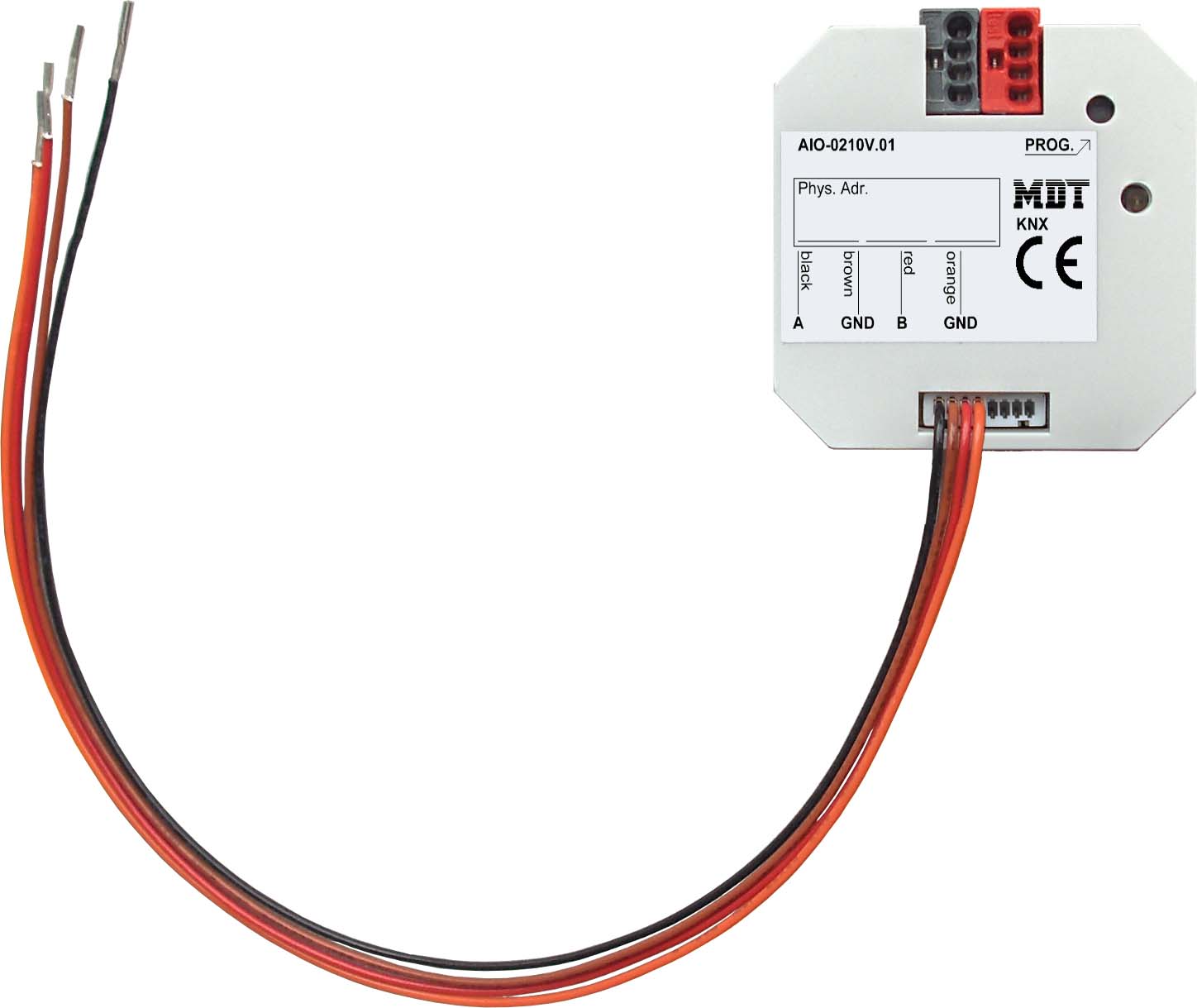 MDT technologies Schaltaktor 2-fach I/O UP, 0-10V AIO-0210V.01