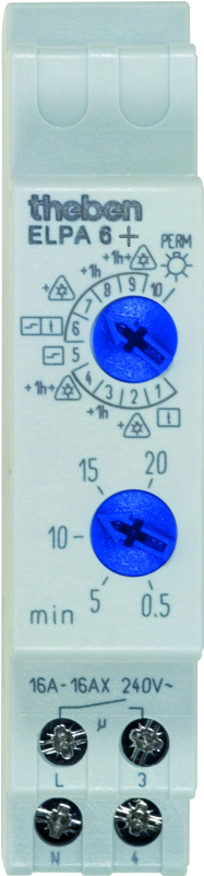 Theben Treppenlicht-Zeitschalter 10 Funktionen ELPA 6 plus