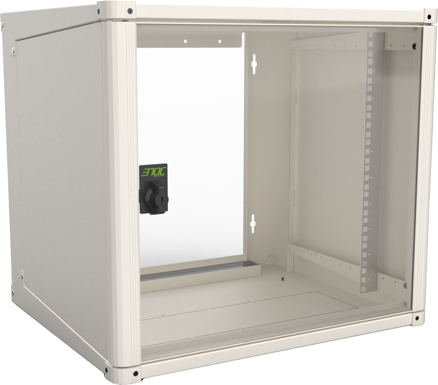 Enoc Wandschrank 15HE m.Glastür 733x565x800 NSVE 158