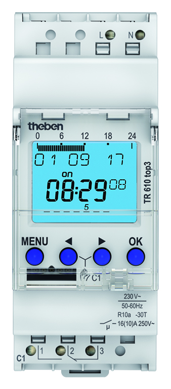 Theben Digitale Zeitschaltuhr Wochenprogramm TR 610 top3
