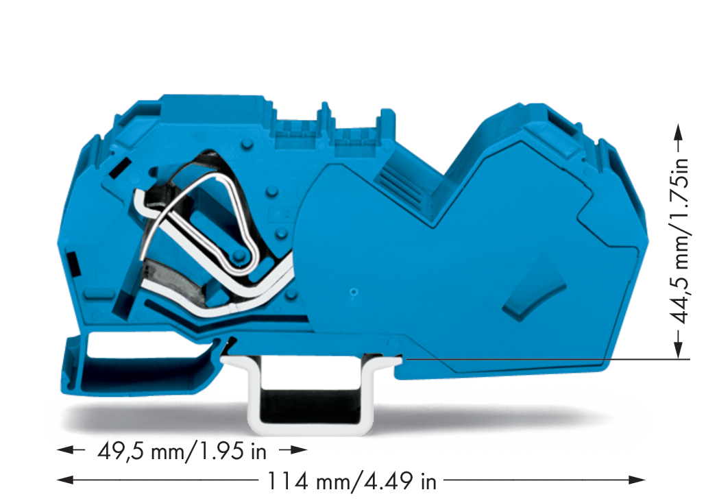 WAGO GmbH & Co. KG Durchgangsklemme 35,0 qmm, blau 785-604