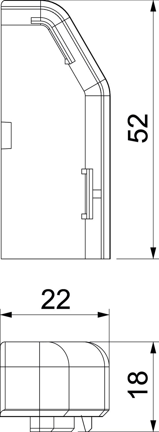 Rehau SL Endstück rechts 20/50 rws SL ESre2050 rws