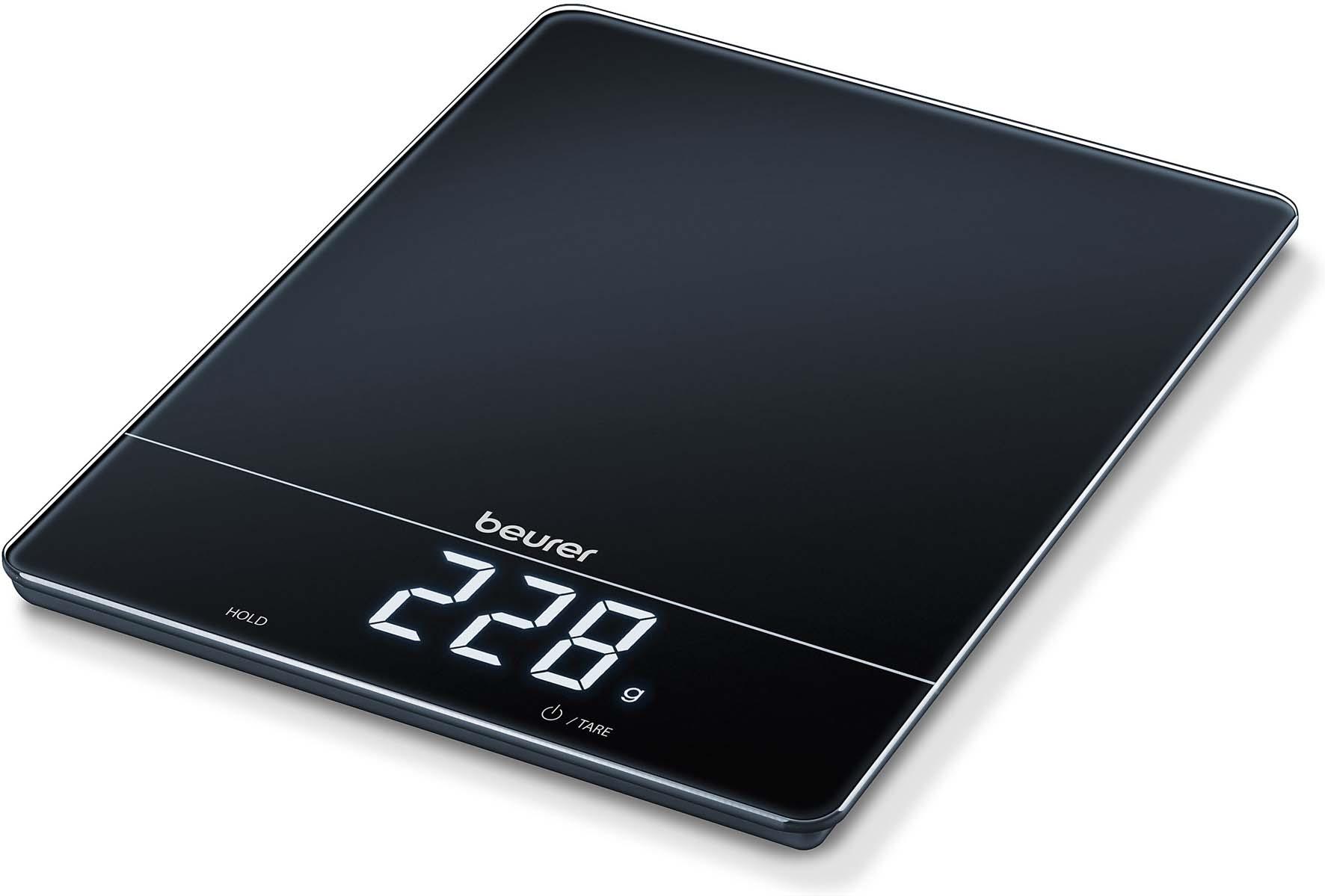 Beurer Küchenwaage LCD-Display KS 34 XL Black