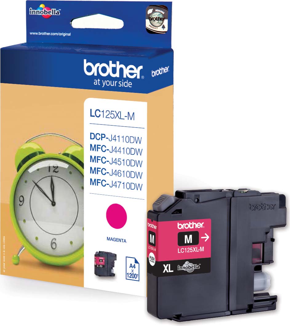 Brother Tintenpatrone XL magenta groß LC-125XLM