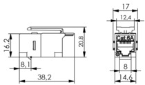 Telegärtner AMJ Kupplung K Cat.6 RJ45 (f-f) 100023165