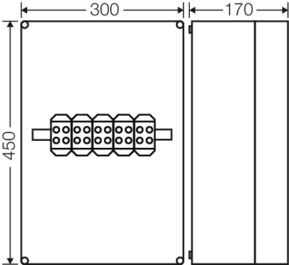 Hensel Kabelabzweigkasten 6-95qmm 3ph. 5pol. K 9951