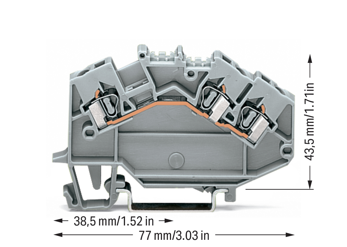 WAGO GmbH & Co. KG Durchgangsklemme 0,08-2,5mmq grau 780-631 WAGO GmbH & Co. KG Durchgangsklemme 0,08-2,5mmq grau 780-631