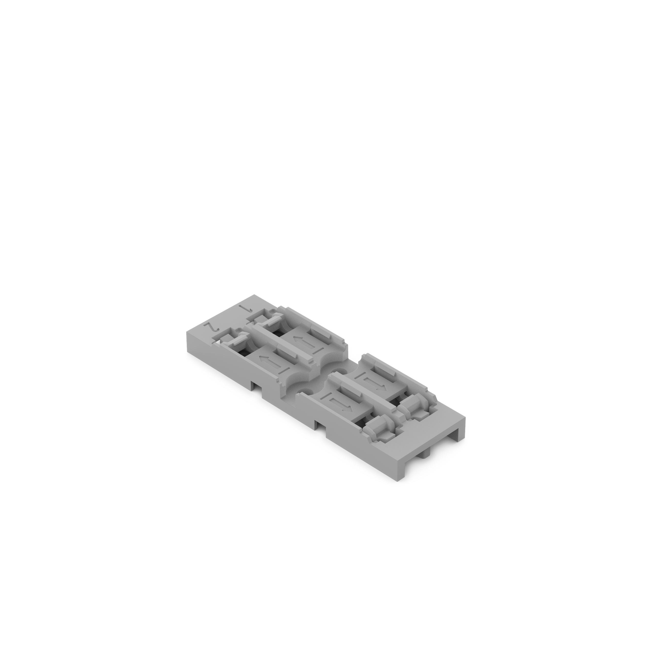 25 STK WAGO GmbH & Co. KG Befestigungsadapter 2-fach 221-2522