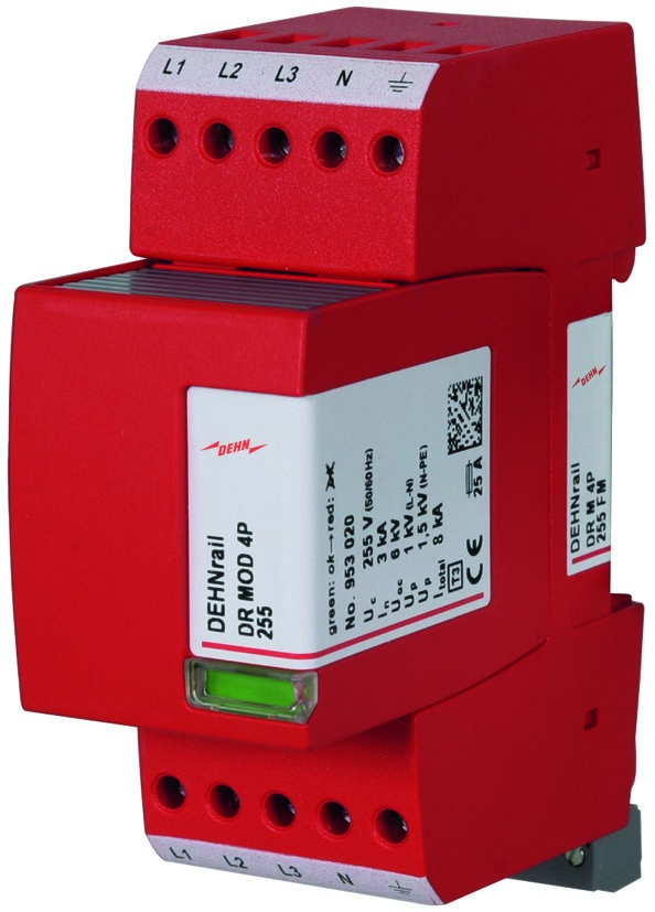 DEHN ÜS-Ableiter DEHNrail DR M 4P 255 FM