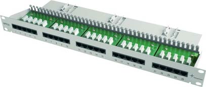 Telegärtner 19Z.Patch Panel 1HE MPPI25-H Cat3,gr 100007025