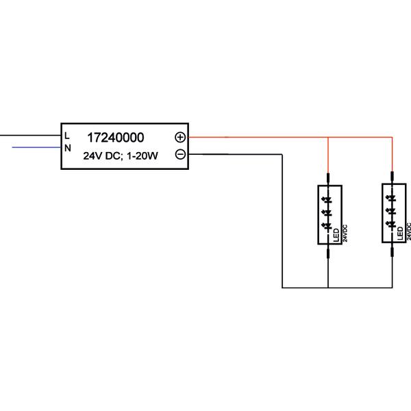 Brumberg Leuchten LED-Netzgerät 1-20W 24V IP20 schaltbar 17240000