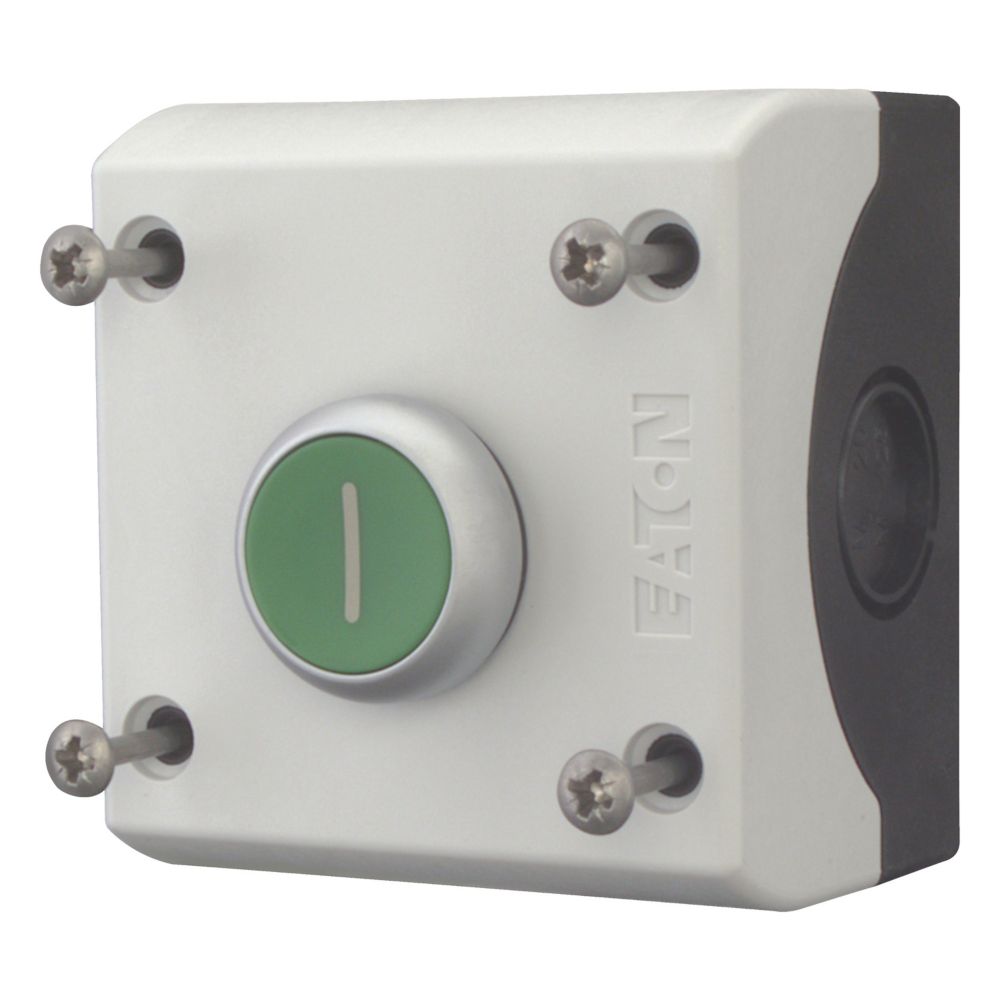 Eaton (Moeller) Drucktaster 1S1Ö,flach,gn,Aufb. M22-D-G-X1/KC11/I Eaton (Moeller) Drucktaster 1S1Ö,flach,gn,Aufb. M22-D-G-X1/KC11/I