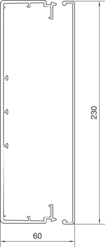 2 M Tehalit Leitungsführungskanal LF 60x230mm vw LF6023009016