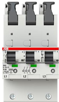 ABB Stotz S&J Hauptsicherungsautomat o.Schienenadapter S751/3-E63