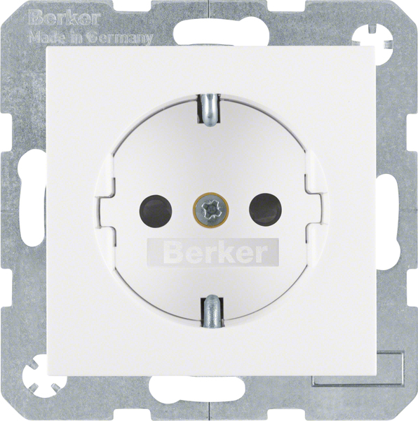 Berker SCHUKO-Steckdose pws/gl  47238989