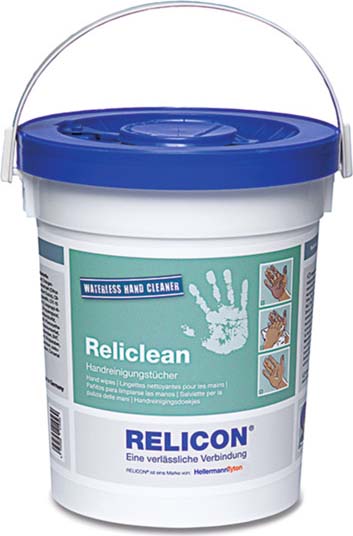 HellermannTyton Handreinigungstücher 72 im Eimer Reliclean-CO-WH (72)