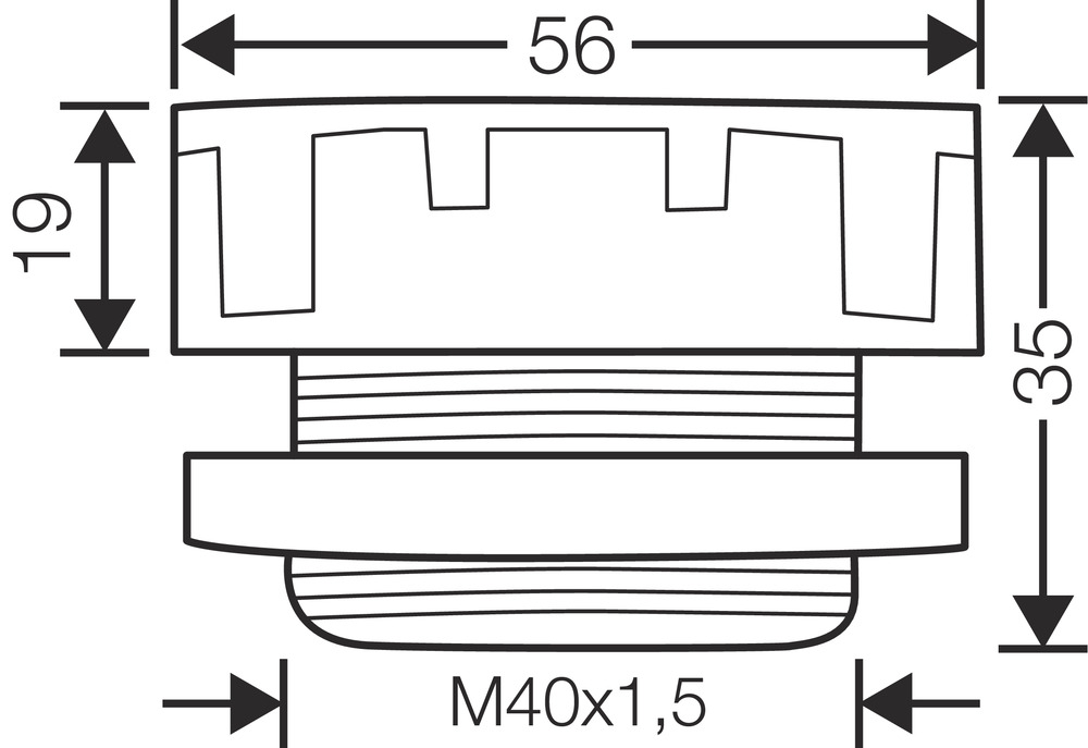 Hensel Druckausgleichselement M 40 IP 54, grau BM 40G
