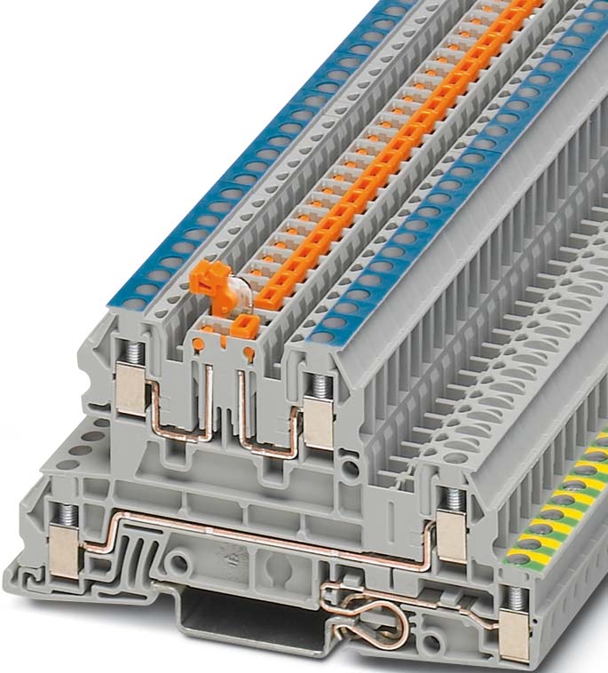 Phoenix Contact Installationsetagenklemme 0,2-4qmm 5,2mm gr UTI 2,5-PE/L/NTB