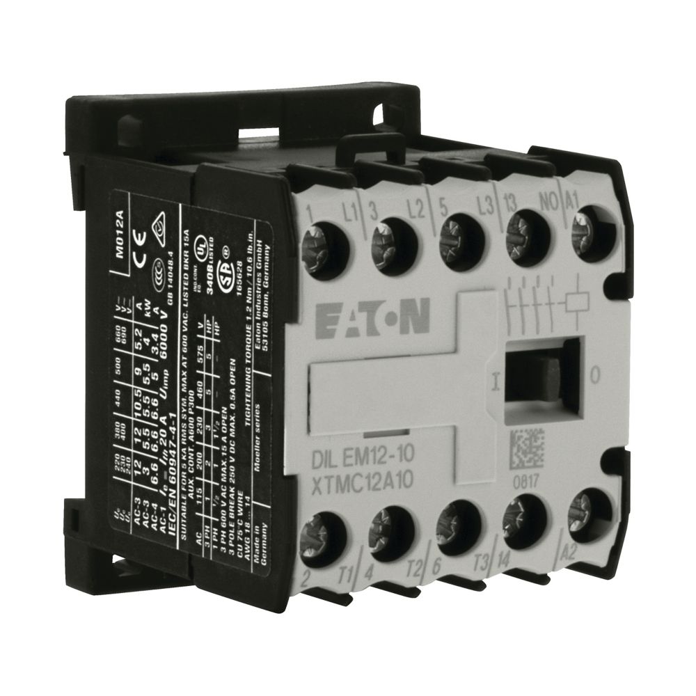 Eaton (Moeller) Leistungsschütz AC-3/400V:5,5kW 3p DILEM12-10-G(24VDC)