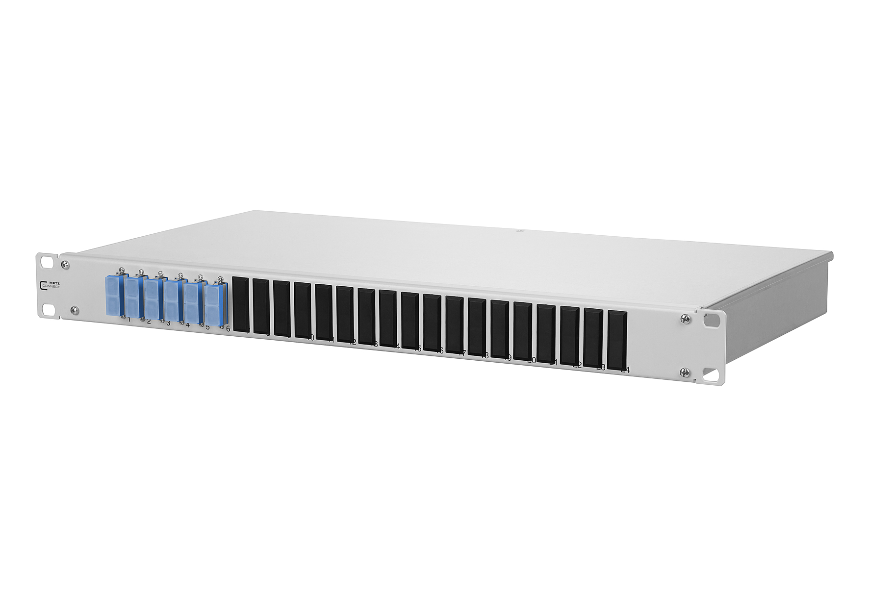 Metz Connect Spleissbox bestückt  OpDATfix 6SC-D OS2