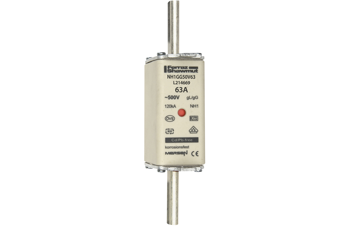 Mersen NH-Sicherungseinsatz SF Gr.1 gG 63A/500V KM NH1GG50V63