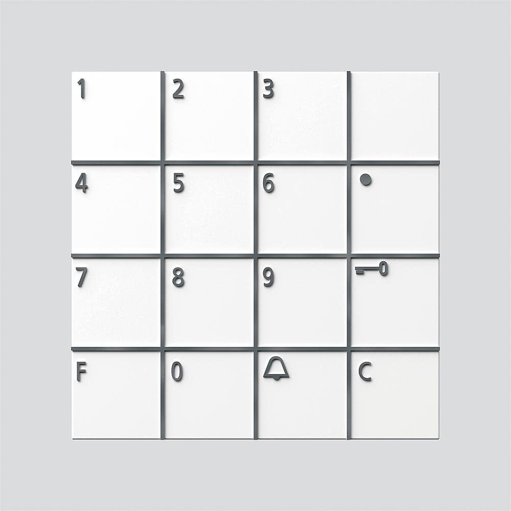 Siedle&Söhne Codeschloss-Modul weiss COM 611-02 W