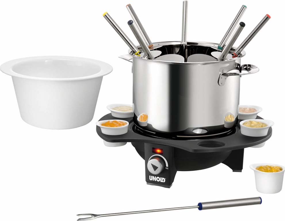 Unold Fondue 1000W Elegance 48645 sw/si