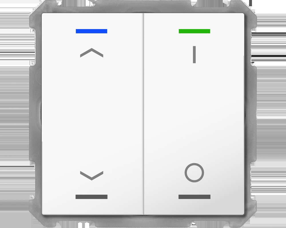 MDT technologies Taster Light 63 2-fach RGBW,Studiows,glä BE-TAL6302.C1