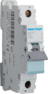 Hager Leitungsschutzschalter 1pol. B-10A,25kA MB197