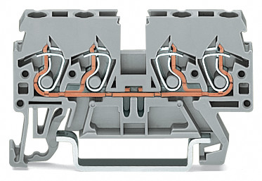 WAGO GmbH & Co. KG Durchgangsklemme 0,08-2,5/4mmq grau 870-831
