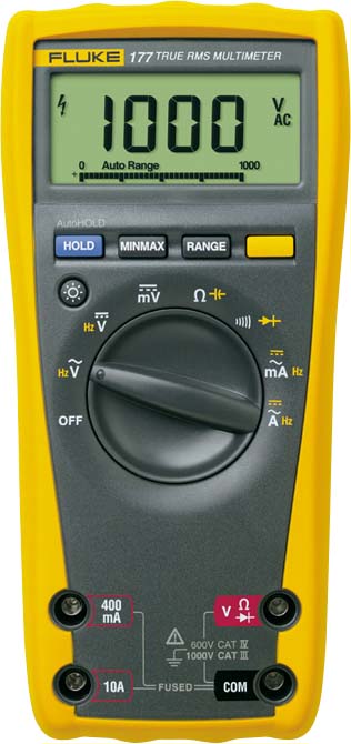 Fluke Echteffektiv-Multimeter m.Kapzität+Frequenz FLUKE-177 EGFID