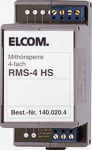 Elcom Mithörsperre für 10 Teilnehmer RMS-10 HS