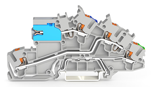 WAGO GmbH & Co. KG Installationsetagenklemme 2,5 mm² mit Drücker 2203-7641