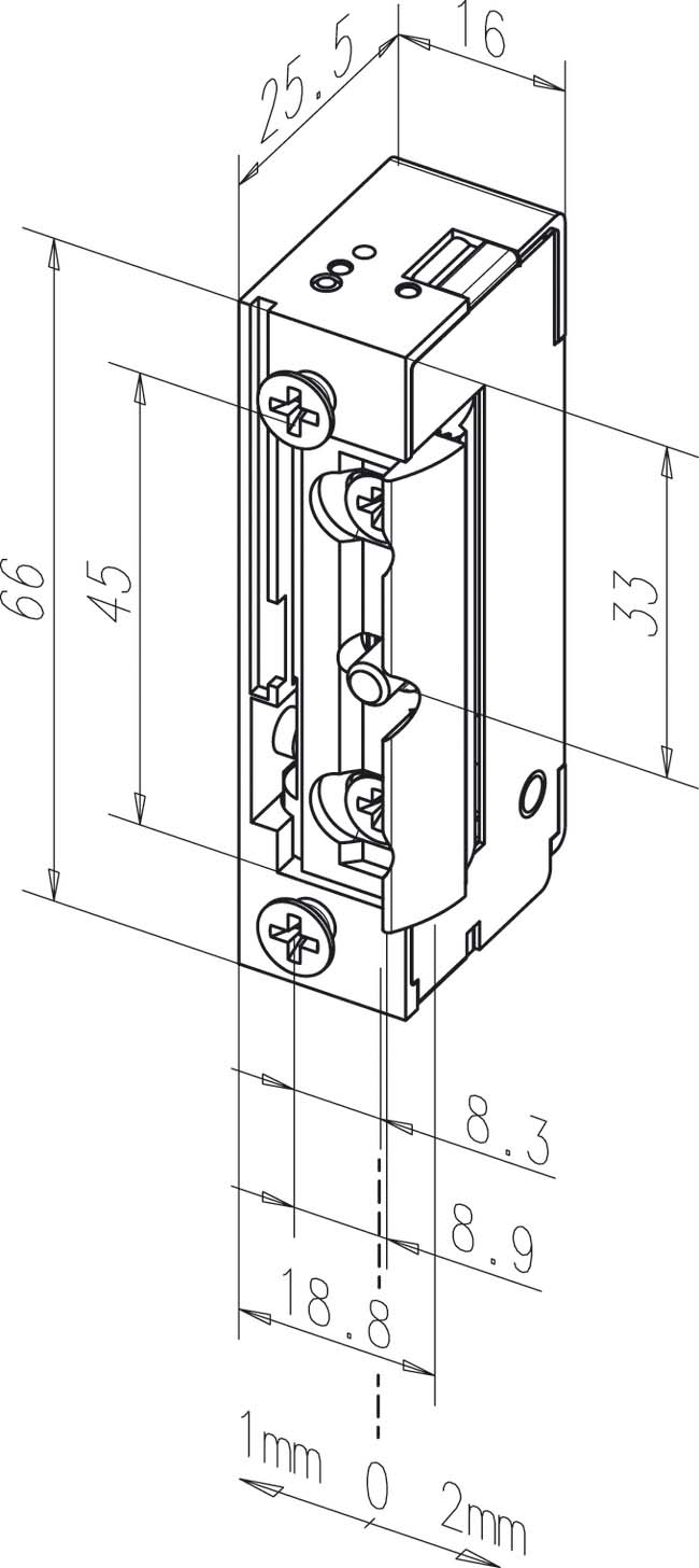 Assa Abloy effeff Elektro-Türöffner 128 E FAFIX OHNE STU 128E--------A71