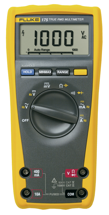Fluke Echteffektiv-Multimeter m.Kapzität+Frequenz FLUKE-175 EGFID